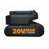 20v Lithium Battery Adapter Compatible for Wackers Worx Small Footboard Black