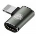20w Fast Charging Adapter Type c Female To Lighting Male Pd Charge Date Transmission Converter Compatible For Iphone 3D Elbow