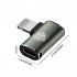20w Fast Charging Adapter Type c Female To Lighting Male Pd Charge Date Transmission Converter Compatible For Iphone 3D Elbow