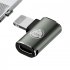 20w Fast Charging Adapter Type c Female To Lighting Male Pd Charge Date Transmission Converter Compatible For Iphone Side Elbow
