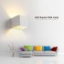 20w Led Bedside Wall Lamp 2 4g Smart Remote Control 3 color Bedroom Corridor Wall Lamp Decoration Fixtures black shell