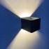 20w Led Bedside Wall Lamp 2 4g Smart Remote Control 3 color Bedroom Corridor Wall Lamp Decoration Fixtures black shell
