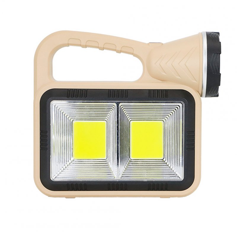 20w Portable Led Flashlights 3 Lighting Modes IPX5 Waterproof Solar USB Rechargeable Strong Light
