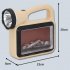 20w Portable Led Flashlights 3 Lighting Modes IPX5 Waterproof Solar USB Rechargeable Strong Light Multifunctional Camping Work Light COB light