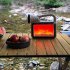 20w Portable Led Flashlights 3 Lighting Modes IPX5 Waterproof Solar USB Rechargeable Strong Light Multifunctional Camping Work Light flame light