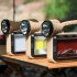 20w Portable Led Flashlights 3 Lighting Modes IPX5 Waterproof Solar USB Rechargeable Strong Light Multifunctional Camping Work Light flame light