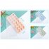 21 Grids Ice Block Mold Heart Shape Ice Tray Silicone DIY Handmade Ice Cream Chocolate Making Mould with Lid Pink