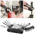 21 in 1 Bicycle Tool Kit  Socket Tool  Cross Screwdriver  Flat Screwdriver  And Multi size Inner Hexagon Mountain Bike Repair Tool Kit Riding Travel Emergency M