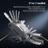 21 in 1 Bicycle Tool Kit  Socket Tool  Cross Screwdriver  Flat Screwdriver  And Multi size Inner Hexagon Mountain Bike Repair Tool Kit Riding Travel Emergency M