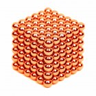 216Pcs 5mm DIY Magic Magnet Magnetic Blocks Balls Sphere Cube Beads Puzzle Building Toys Stress Reliever Orange