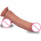 21cm Realistic Dildo Liquid Silicone Dildo with Strong Suction Cup Strap on Dildo Sex Toy Flesh