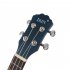 21inch Ukulele Concert 4 Strings Musical Instruments 15 Frets Spruce Wood Hawaiian Small Guitar Free Case Strings Gradient blue