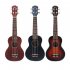 21inch Ukulele Concert 4 Strings Musical Instruments 15 Frets Spruce Wood Hawaiian Small Guitar Free Case Strings Sunset color