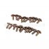 21pcs Single End Drum Lugs Screws Gold Brass For Fixing Drum Music Instrument Accessories Brass