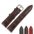 22 20 18 16mm Men Women PU Leather Strap Bamboo Pattern Wrist Watch Band Replacement 22mm black