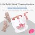 22 Needles Knitting Machine DIY Sweater Scarf Socks Knitting Smart Weaving Machines For Kids Gifts 841 1 pink
