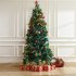 22 PCs Christmas Balls Ornament Shatterproof Plastic Christmas Tree Decorations With Star Hanging Rope red