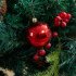 22 PCs Christmas Balls Ornament Shatterproof Plastic Christmas Tree Decorations With Star Hanging Rope red