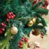 22 PCs Christmas Balls Ornament Shatterproof Plastic Christmas Tree Decorations With Star Hanging Rope red