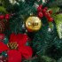 22 PCs Christmas Balls Ornament Shatterproof Plastic Christmas Tree Decorations With Star Hanging Rope red