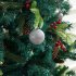 22 PCs Christmas Balls Ornament Shatterproof Plastic Christmas Tree Decorations With Star Hanging Rope silver