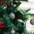 22 PCs Christmas Balls Ornament Shatterproof Plastic Christmas Tree Decorations With Star Hanging Rope silver