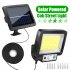 220000 Lumens Solar Street Light 3 Lighting Modes Waterproof 117cob Wall Lamp for Outdoor Garden Yard with RC