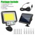 220000 Lumens Solar Street Light 3 Lighting Modes Waterproof 117cob Wall Lamp for Outdoor Garden Yard with RC