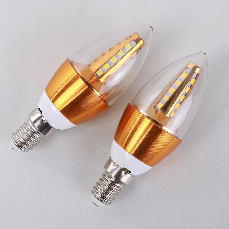 220V 5W Led Candle Bulb E14 Waterproof Aluminum Energy Saving Lamp
