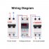 220V Adjustable Automatic Reconnect Device Over Under Voltage Relay Protector Switch