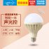 220V E27 LED Ball Bulb with Human Body Induction   Light Sensor