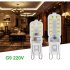 220V G9 LED Corn Light Bulb Dimmable 3W 5W Energy Saving for Crystal Lamp Corridor Lamp Milky hood cool white 220V