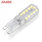 220V G9 LED Corn Light Bulb Dimmable 3W/5W Energy Saving for Crystal Lamp Corridor Lamp Transparent cover warm white 220V
