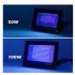 220v 50w 100w Led Uv Flood Light Waterproof Fluorescent Stage Lamp For Party Halloween Decoration 50W conventional wire