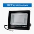 220v 50w 100w Led Uv Flood Light Waterproof Fluorescent Stage Lamp For Party Halloween Decoration 50W EU plug wire