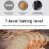 220v 800w Household Toaster 7 Levels Settings Home Breakfast Machine with 2 Slots Silver Gray EU Plug