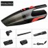 220v Wireless Wired Hand Held Car Vacuum Cleaner Portable Car Wet Dry One key Control Vacuum Cleaner With Light Car Auto Home Duster Wireless black