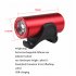 2289 2287 Bicycle Lamp Set USB Charging Hard Light Front Lamp Safety Precautions Tail Lamp Headlight gray   tail light silver
