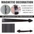22Pcs Set Garage Door Magnetic Panels Decorative Black Window Decals black
