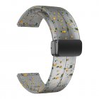 22mm/20mm Strap Watch Band Replacement Quick Release Magnetic Folding Buckle Universal Silicone Watch Strap 20mm gray