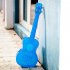 23 inch Transparent Ukulele Waterproof Outdoor Hawaiian Small Guitar Ukulele Musical Instrument Transparent Blue