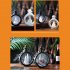 23cm Christmas Hanging LED Glowing Lantern With Santa Candles Battery Powered Night Light Christmas Gift For Indoor Outdoor Decoration snowman bronze
