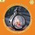 23cm Christmas Hanging LED Glowing Lantern With Santa Candles Battery Powered Night Light Christmas Gift For Indoor Outdoor Decoration snowman bronze