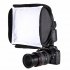 23x23cm Portable Flash Light Softbox Speedlight Diffuser Soft Box Cover black