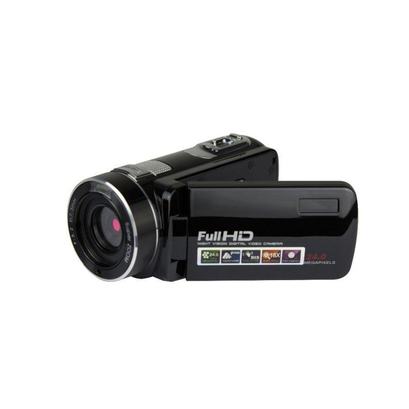 24.0MP HD Video Camera Camcorder 2.7 Inch LCD Screen Digital Camera Black US plug