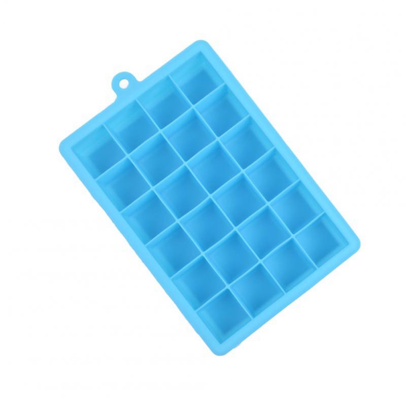 24 Grid Silicone Ice Cube Tray - Blue