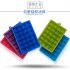 24 Grid Silicone Ice Cube Tray Molds DIY Desert Cocktail Juice Maker Square Mould Rose red