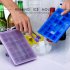 24 Grids Silicone Ice Cube Mode with Cover Frozen Tray Ice Making Mold Home Kitchen DIY Tools Random colour  wiht cover 