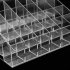 24 Stand Transparent Plastic Trapezoid Acrylic Makeup Cosmetic Organizer Display Stand