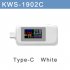 24 pin Type c Bidirectional Tester 0 96 inch Color Screen Usb Digital Display Current Voltage Test Meter KWS 1902C white